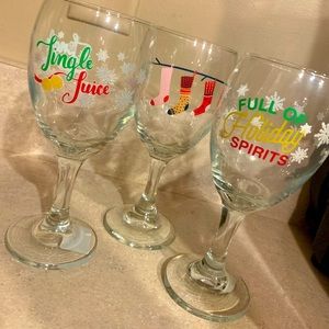 Holiday Wine Glasses
